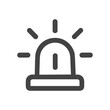 © Mujib - Simple Outline Style Warning Siren Emergency Alarm Symbol Icon Graphic