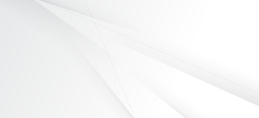 Wall Mural - modern light grey and white subtle shadows lines abstract background.