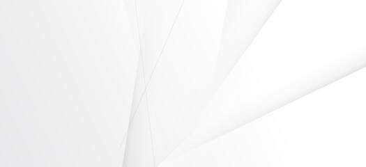 Wall Mural - modern light grey and white subtle shadows lines abstract background.