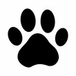 © LORD VECTOR - Isolated Paw Print Black Silhouette