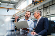 © BusinessClass by W61 - Manager pointing by businessman discussing at factory