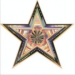 Wall Mural - Star illustration pattern decorative.