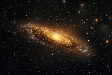 Wall Mural - intricate details of a spiral galaxy illuminated in deep space showcasing cosmic beauty, spiral gala