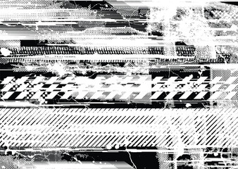 Wall Mural - grunge urban background. vector. textured banner . futuristic digital background. grungy effect . ab