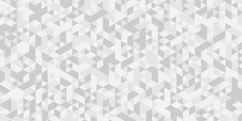 Wall Mural - geometric white, gray cube square low polygon texture wallpaper. abstract surface creative diamond p