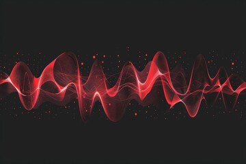 Wall Mural - a digital sound wave background graphics pattern.