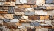 © Bihi - Multicolored stone wall texture; varied shapes and sizes of rectangular stones