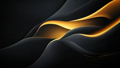 Wall Mural - abstract elegance with swirling patterns and luxury gold accents in a beautiful gradient background