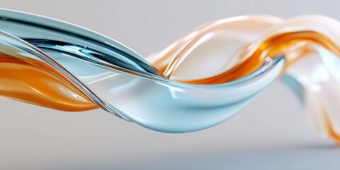 Canvas Print - a mesmerizing dance of colors intertwined curves flowing like liquid streams in a vivid display