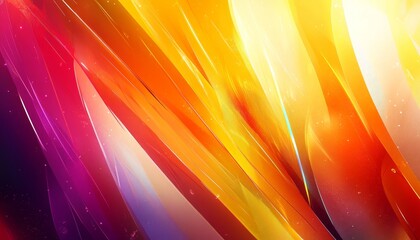 Wall Mural - vibrant abstract illustration with radiant lines and flowing curves in bright gradient effects.