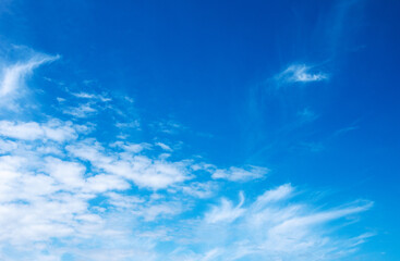 Wall Mural - white clouds in blue sky.