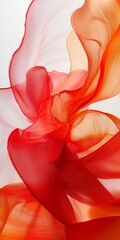 Wall Mural - vibrant red and orange abstract background with fluid motion blur, swirling textures and depth