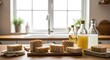 © anomalicreatype - Handmade Soap Bars with Natural Ingredients on Wooden Kitchen Counter