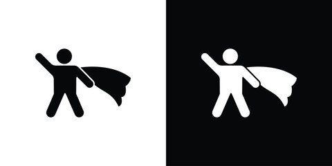 Canvas Print - hero icon, vector flat icon. flat illustration.