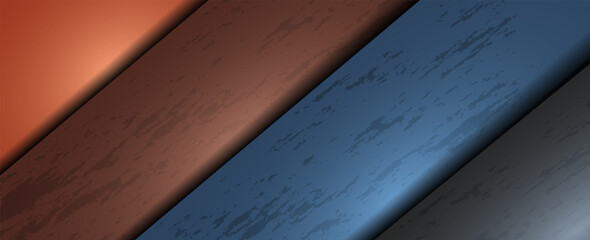 Wall Mural - Abstract dark blue gradient diagonal background with shadow. Modern diagonal paper cut. Suitable for business, banners, posters, websites, flyers, covers, presentations. Vector
