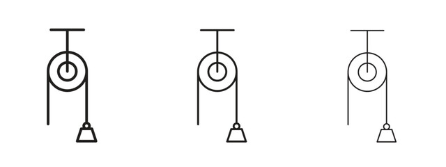 Canvas Print - pulley icon. simple element illustration. can be used for web and mobile.