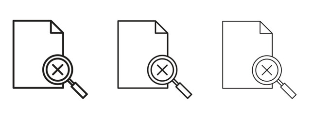 Wall Mural - no result icon. simple element illustration. can be used for web and mobile.