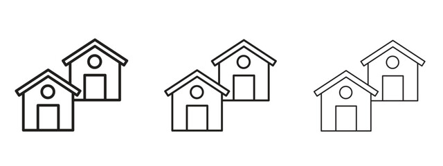Wall Mural - neighborhood icon. simple element illustration. can be used for web and mobile.