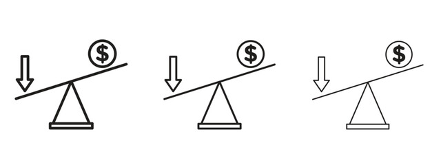 Wall Mural - leverage icon. simple element illustration. can be used for web and mobile.