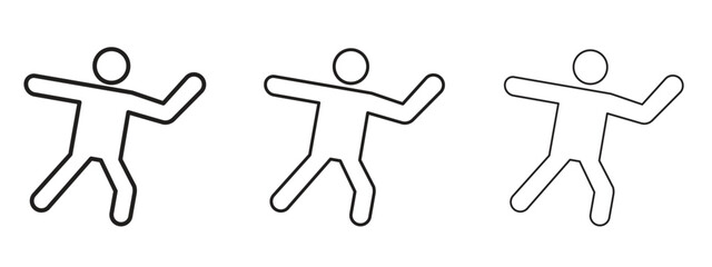 Wall Mural - kung fu icon. simple element illustration. can be used for web and mobile.