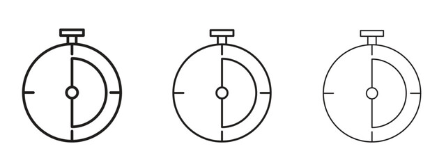 Wall Mural - half hour icon. simple element illustration. can be used for web and mobile.