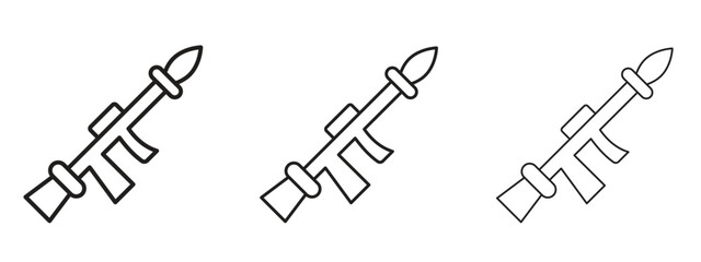 Wall Mural - grenade launcher icon. simple element illustration. can be used for web and mobile.