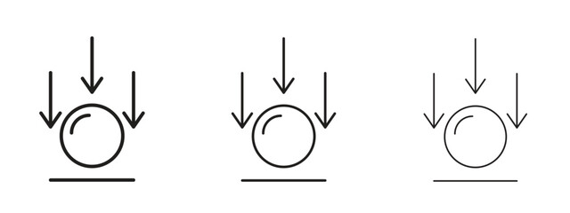 Wall Mural - gravity icon. simple element illustration. can be used for web and mobile.