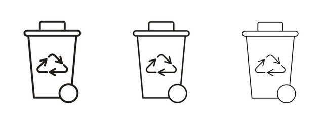 Canvas Print - garbage icon. simple element illustration. can be used for web and mobile.