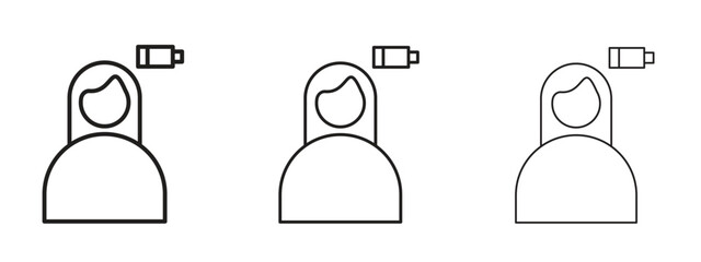 Canvas Print - fatigue icon. simple element illustration. can be used for web and mobile.