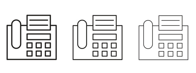 Canvas Print - fax machine icon. simple element illustration. can be used for web and mobile.