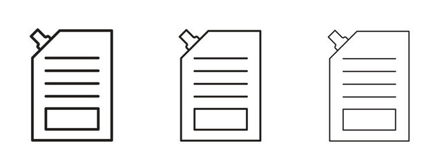 Canvas Print - doy pack pouch icon. simple element illustration. can be used for web and mobile.