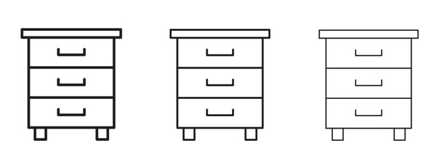 Wall Mural - dresser icon. simple element illustration. can be used for web and mobile.