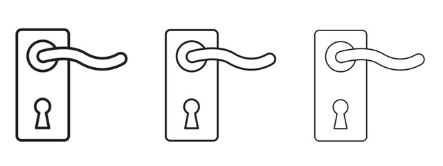 Canvas Print - doorknob icon. simple element illustration. can be used for web and mobile.