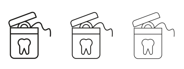 Canvas Print - dental floss icon. simple element illustration. can be used for web and mobile.