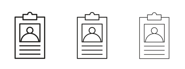 Canvas Print - credential icon. simple element illustration. can be used for web and mobile.