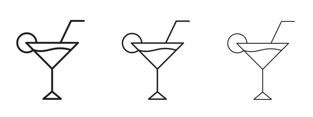 Canvas Print - cocktail icon. simple element illustration. can be used for web and mobile.
