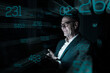 © BusinessClass by W61 - Businessman looking at numbers on graphical user interface