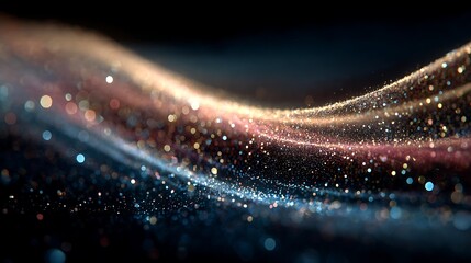 A vibrant, dynamic image of light particles forming a perfectly smooth curve, with subtle AI elements, representing optimized flow Enterprise AI Solutions Smart Automation and Industry 4.0