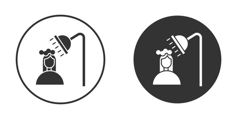 Wall Mural - Hair washing icon, symbol, Vector pictogram. Simple element illustration.