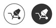 © Franklin - cement mixers icon, symbol, Vector pictogram. Simple element illustration.