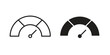 © Franklin - Gauge icon vector in simple flat design, outline.