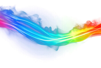 Wall Mural - png light effect with light blue rainbow effects art.