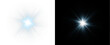 © Ekaterina - Blue, star, glow, shine, ray light up in transparent PNG. Perfect winter Overlay. Second PNG: blue, star, glow, shine, ray blend for holiday scenes with bright flare and sparkle.