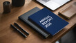 © MD Ahadujjaman - Annual report 2023 on a desk with laptop and pens