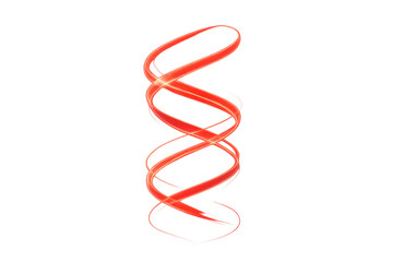 Wall Mural - vivid red spiral light swirling dynamically, creating energetic visual impact with transparent backg