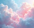 © Afroza - fluffy clouds soft pastel colors