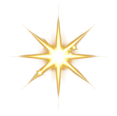 Wall Mural - png a vector glowing gold light effect illustration lighting design.