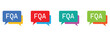 © Micro  Vector Market - FAQ, questions and answers icon vector in black circle .Vector illustration. EPS 10 .