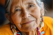 © Ольга Лукьяненко - Elderly Native American woman close-up portrait