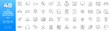 © PixelHive - A line icon set with editable stroke representing training and coaching concepts such as education, mentorship, skill development, personal growth, business, seminars, workshops, and consulting